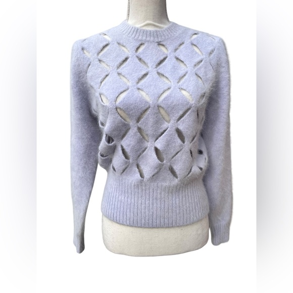 Kerisma Shekere Angora Blend Cutout Sweater Lilac M/L - Picture 5 of 13